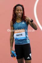 Michelle-Lee Ahya wins the 100 metres  at the Glasgow Diamond League. Photo: David T. Hewitson/Sports for All Pics